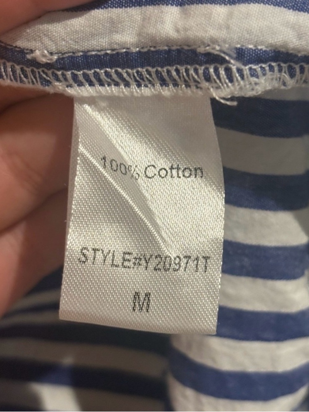 Tuckernuck Blue and White Striped Sleeveless Tiered Mini Dress - Picture 6 of 7